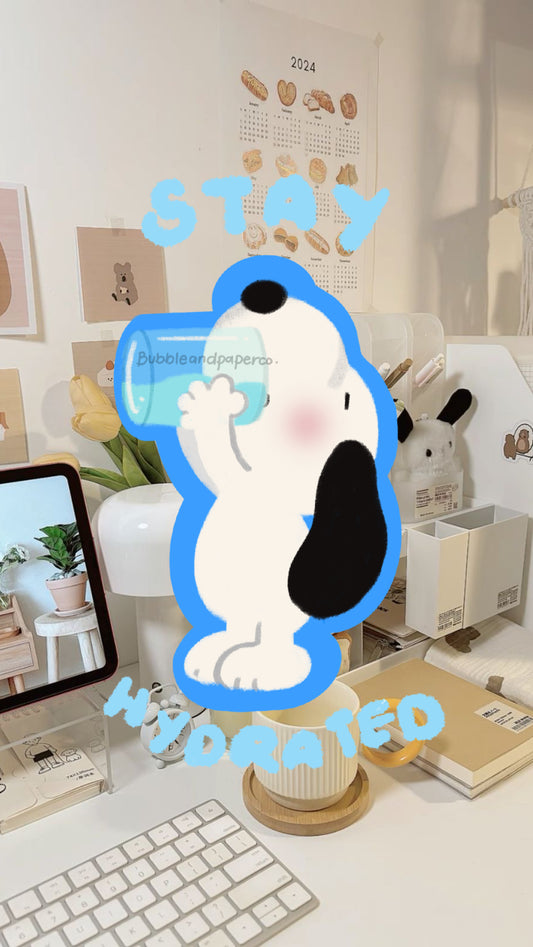 Drink Your Water Snoopy
